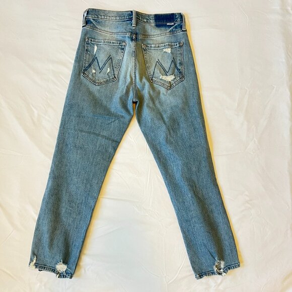 MOTHER Superior Tomcat Ankle Jeans Size 27 in Confession (Light Distressed Wash) - Picture 2 of 9